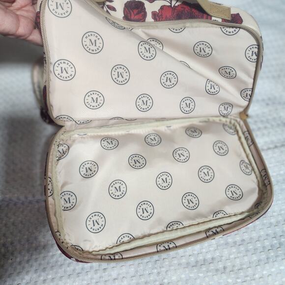 MARTHA STEWART EUC CARRY MAKEUP JEWELRY BOX BAG TRAVEL NAG - Picture 8 of 10